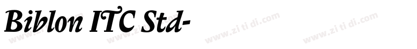 Biblon ITC Std字体转换